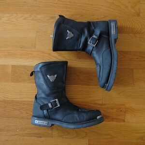 Harley Davidson Shift Engineer Zip Boots Black Mens 13 D95115 Motorcycle Biker